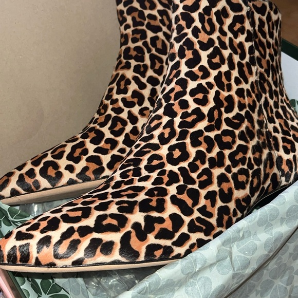 Kate Spade Sydney Lovely Leopard Ankle Boots MSRP $298 Size 11 New - Picture 10 of 12